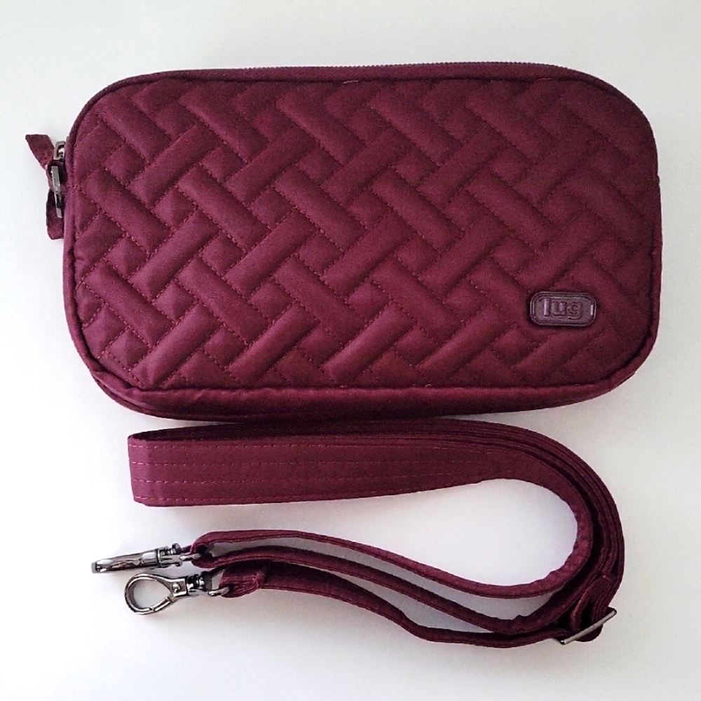 NWOT Lug Coupe XL Crossbody Bag in Burgundy